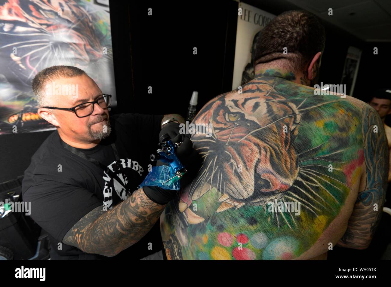 Tattoo Convention Centro di Brighton 2019 foto:Terry Applin Foto Stock