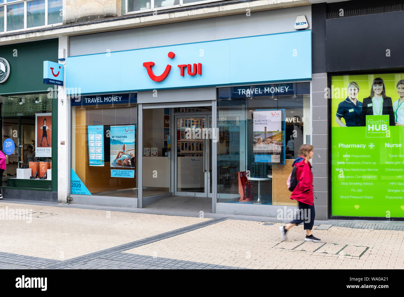 TUI Holiday Store, Broadmead, Bristol City Centre, Inghilterra, Regno Unito Foto Stock