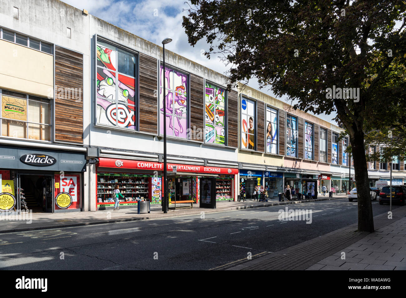 Complete Entertainment Exchange (cex), Bristol Shopping Quarter, The Horsefair, Bristol, Inghilterra, Regno Unito Foto Stock