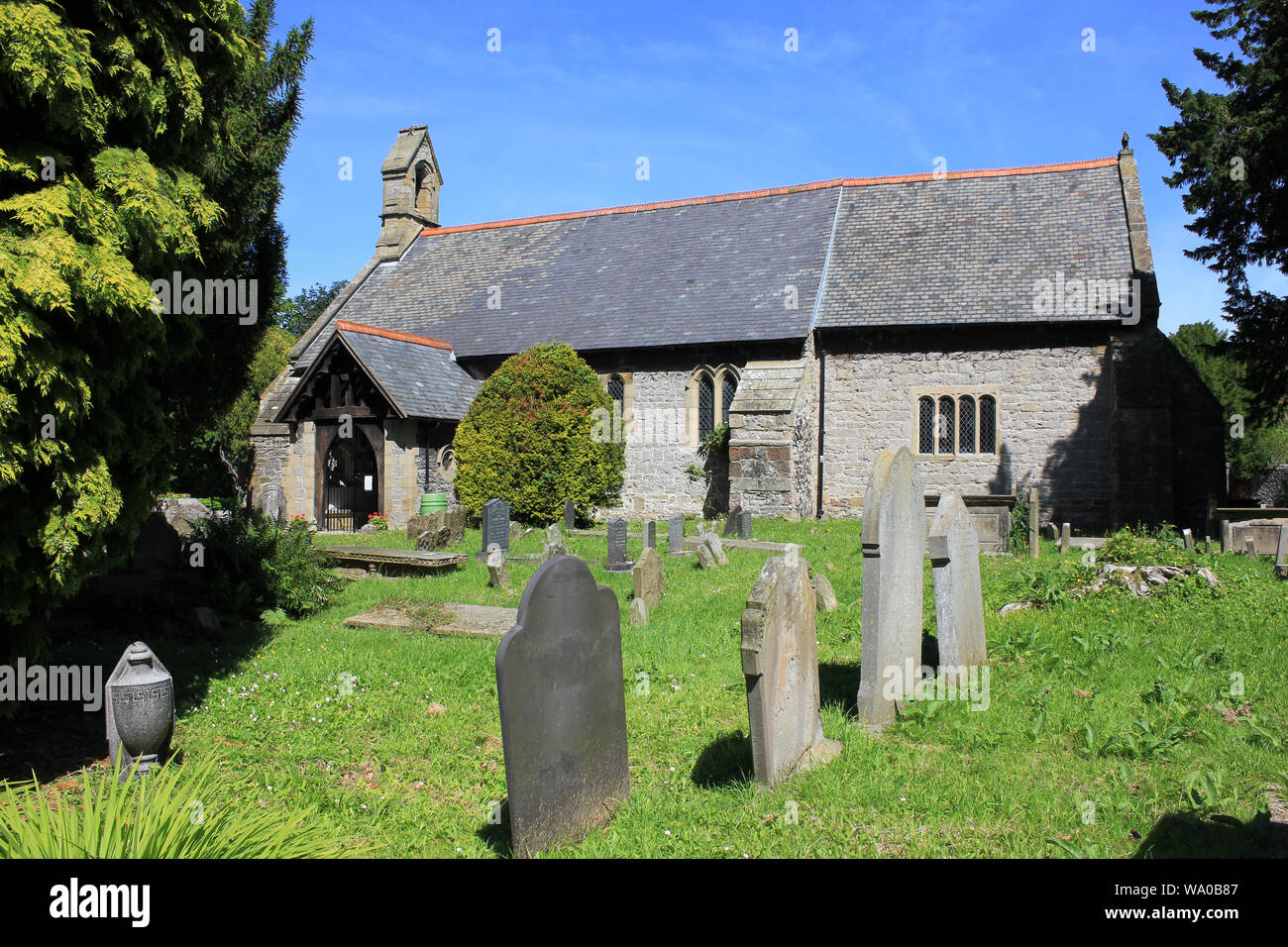 Parrocchia di santa Brigida e St Cwyfan, Dyserth, Denbighshire, Galles Foto Stock