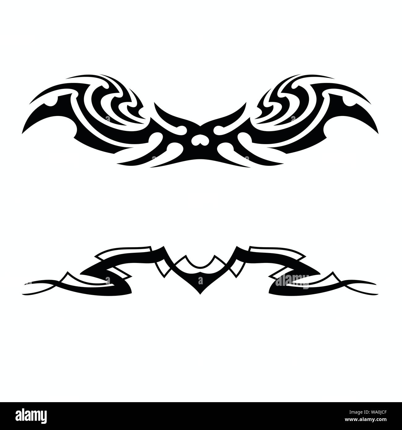 Tatuaggi tribal design vettoriali Illustrazione Vettoriale