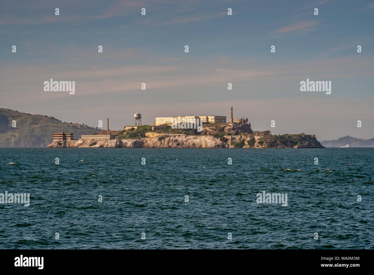 L'Isola di Alcatraz a San Francisco Bay. San Francisco, California, Stati Uniti d'America Foto Stock