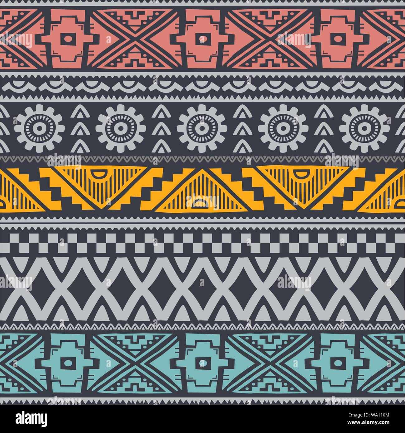 Tribù native pattern sfondo vettore Illustrazione Vettoriale