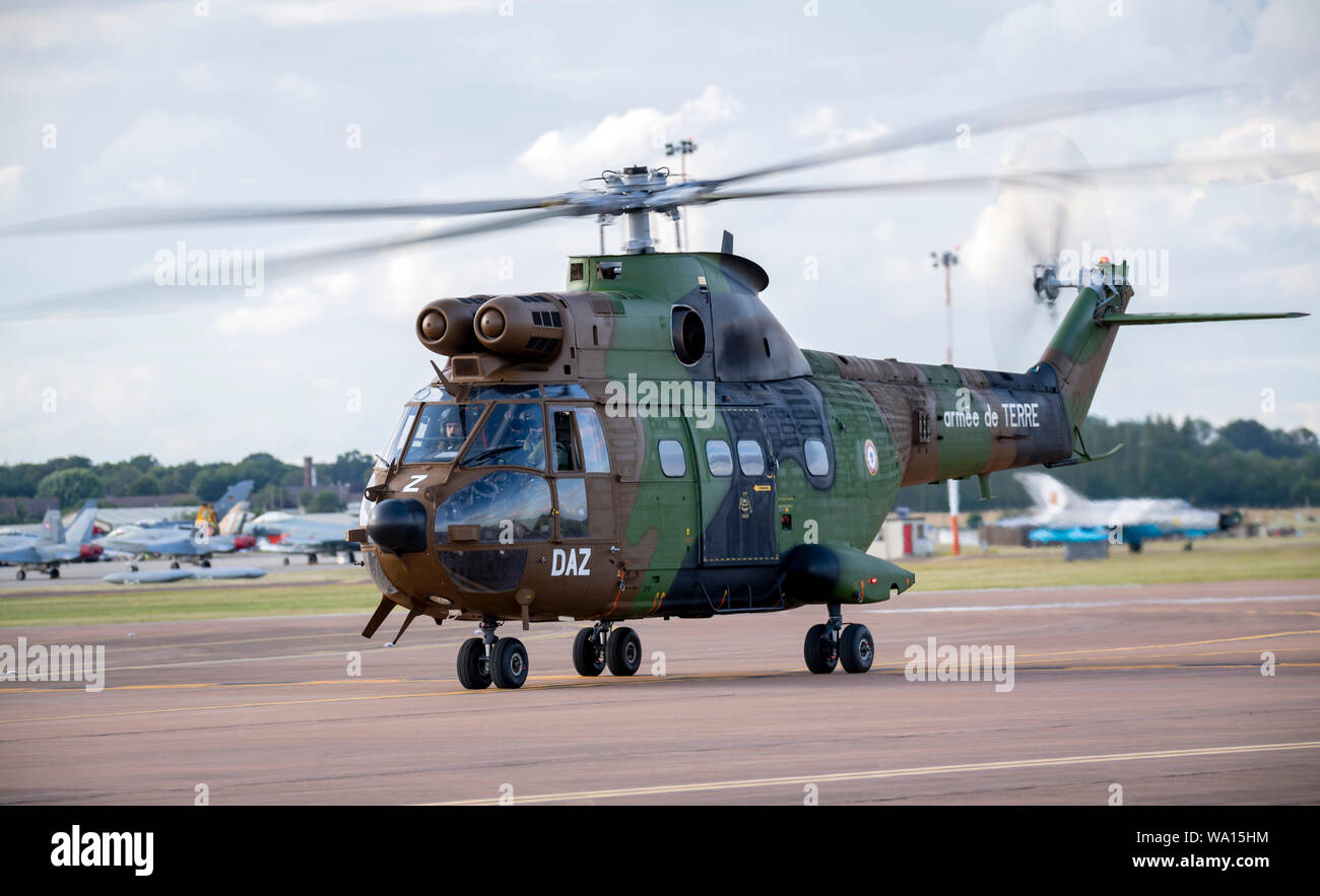 Armée de Terre, Puma S330B presso il Royal International Air Tattoo 2019 Foto Stock