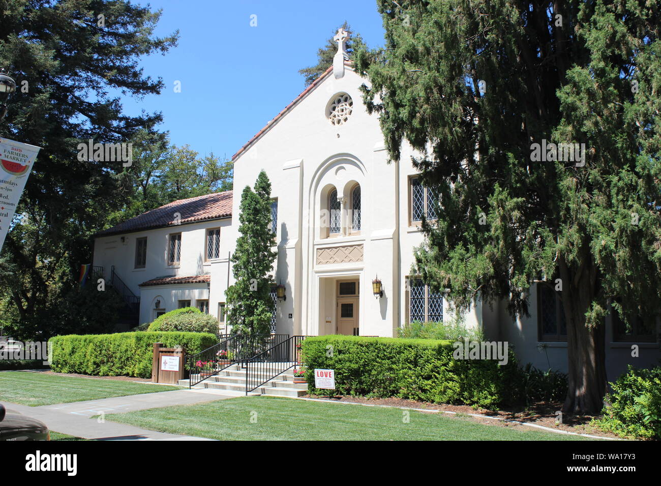 Davis Comunità Chiesa, Davis, California Foto Stock