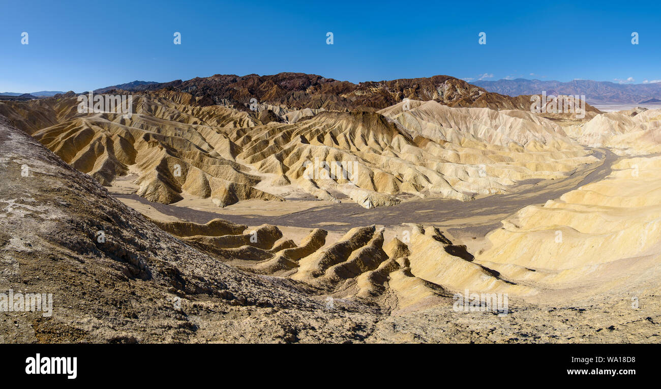 Zabriskie Point (Death Valley), CALIFORNIA, STATI UNITI D'AMERICA Foto Stock
