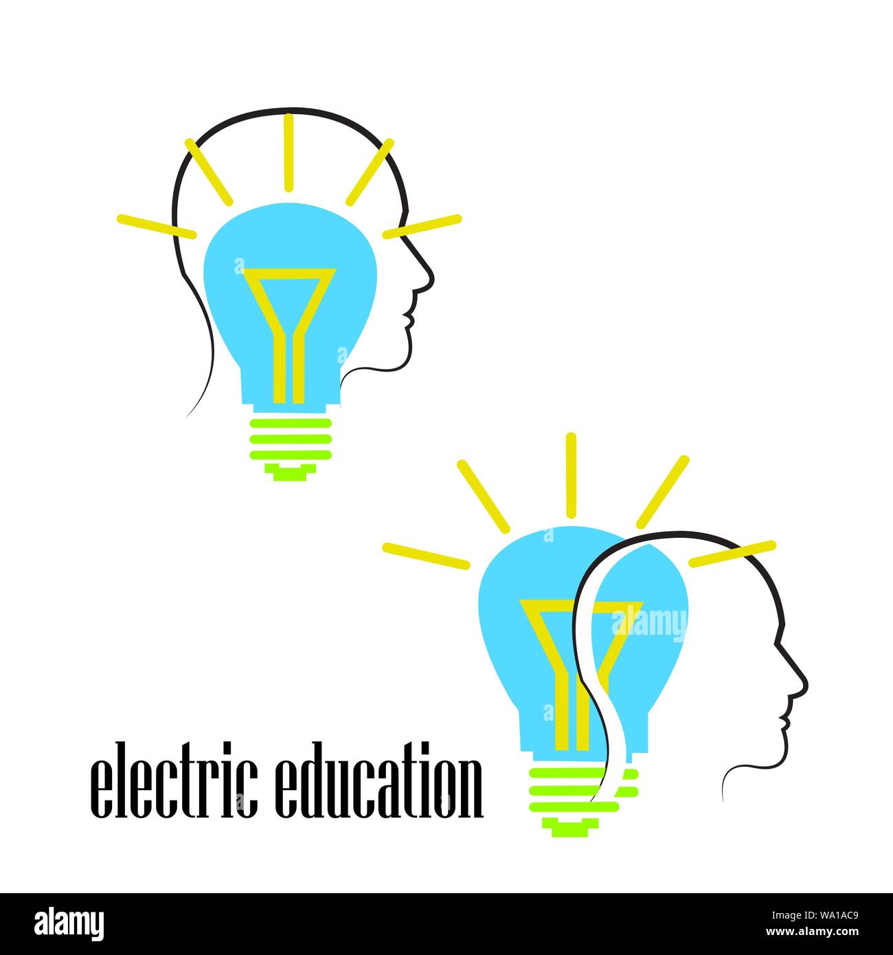 Varie lampade pensili lampada idee idea brillante idea di business concetto vettore luce della lampadina icona istruzione brillante idea grande lampadine elettrico elettrico divertente funny FAQ Illustrazione Vettoriale