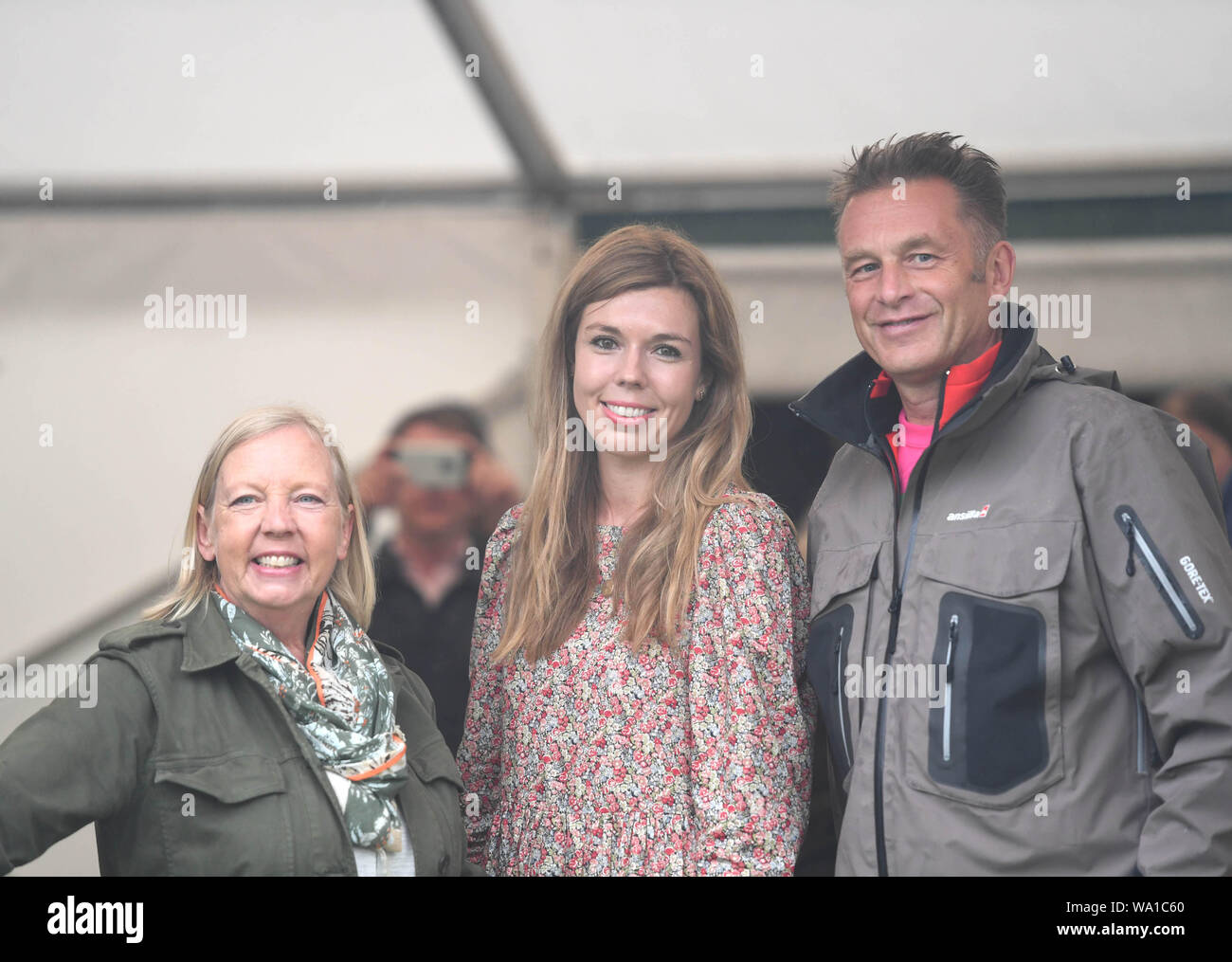 Carrie Symonds, il partner del Primo Ministro Boris Johnson, assiste Birdfair, una coscienza ambientale conferenza, a Rutland acqua nella riserva naturale del Egleton vicino a Oakham, dove ella è dovuta a pronunciare un discorso. Foto Stock