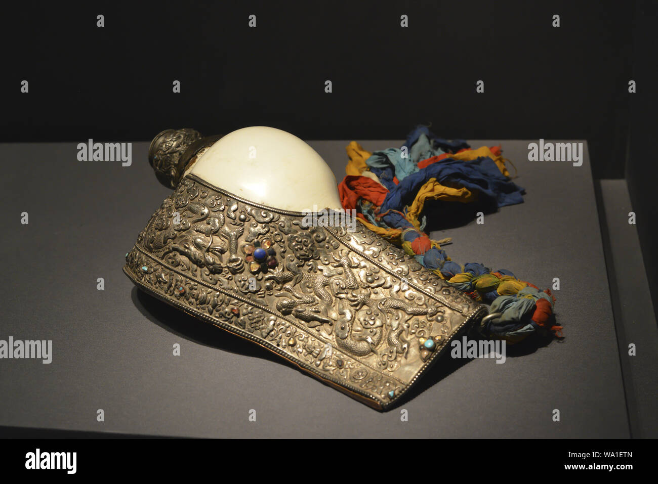 Silver Wings scalpello longfeng bianco granella conch (trasparente) Foto Stock