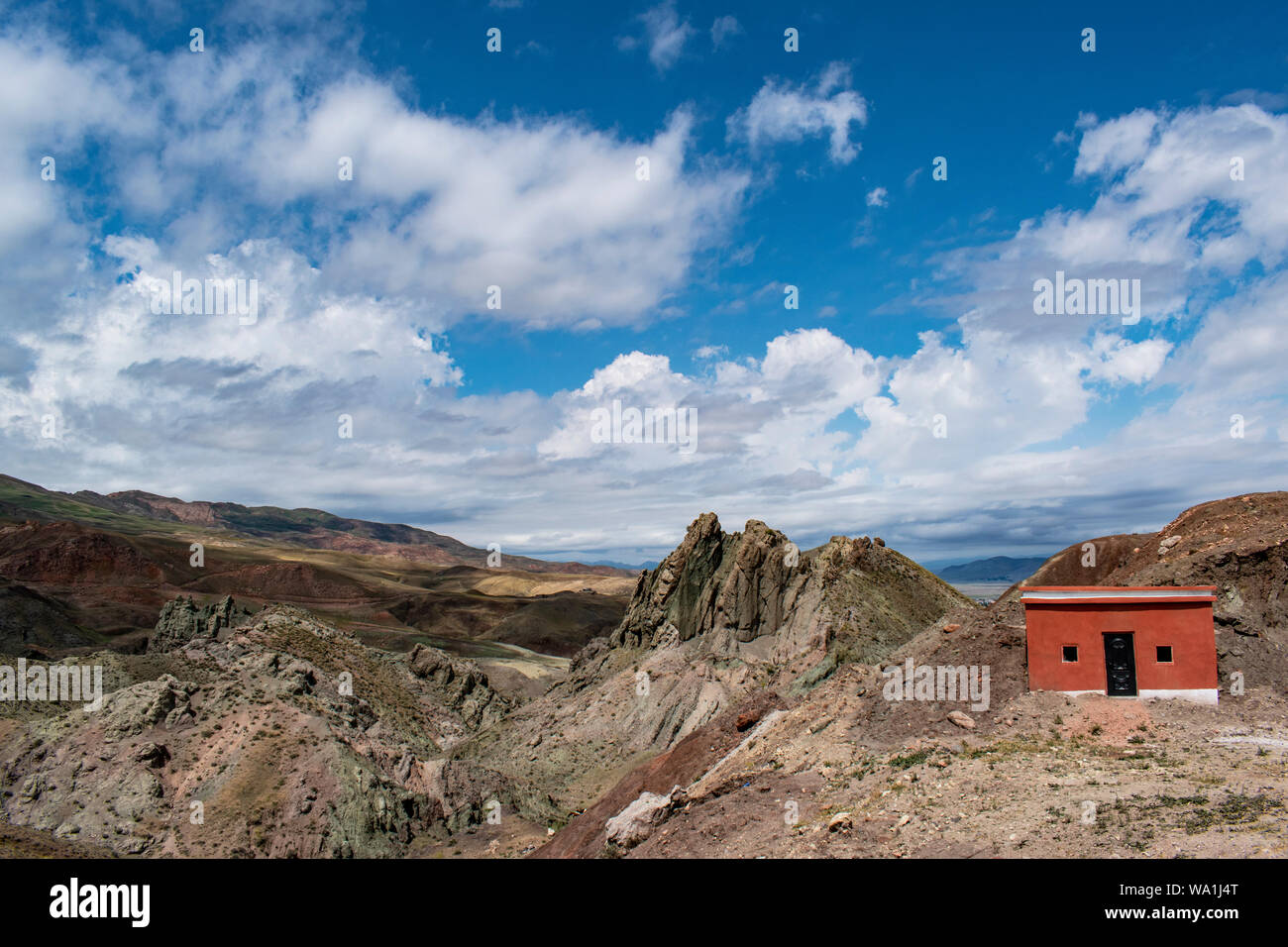 Turchia: panorama sulla strada da Igdir a Dogubayazıt, in Anatolia orientale regione della Turchia nei pressi del monte Ararat e armeno e frontiere iraniano Foto Stock