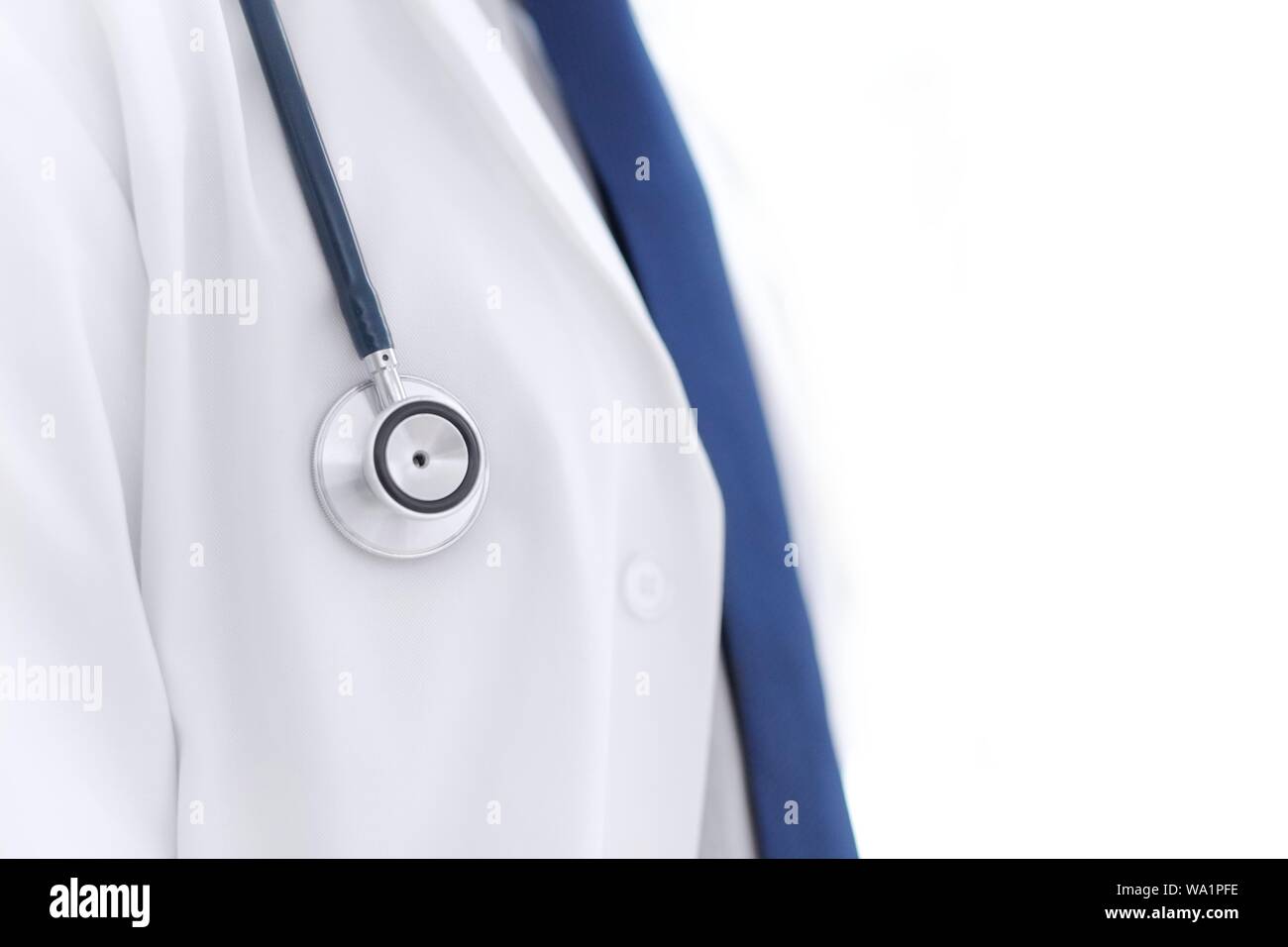 Medico con stetoscopio, close-up. Foto Stock