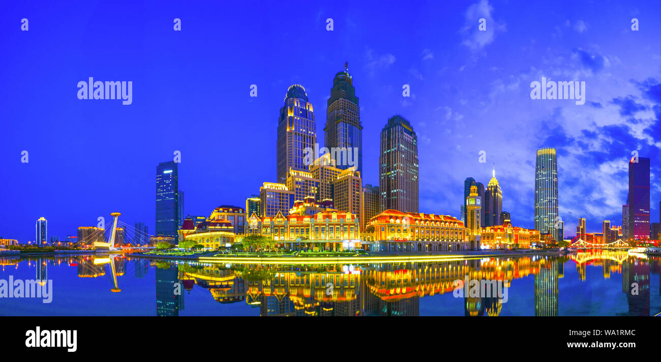 Look - Baia di Tianjin Foto Stock