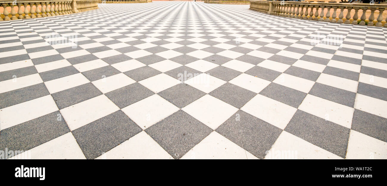 Vuoto quadrato di cemento floorม piastrelle per pavimento , la porcellana piastrella ceramica sfondo. Foto Stock
