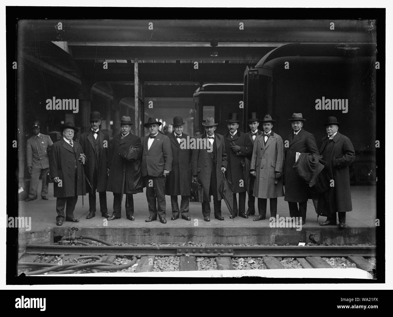 BRITISH comitati di lavoro presso la Union Station Foto Stock