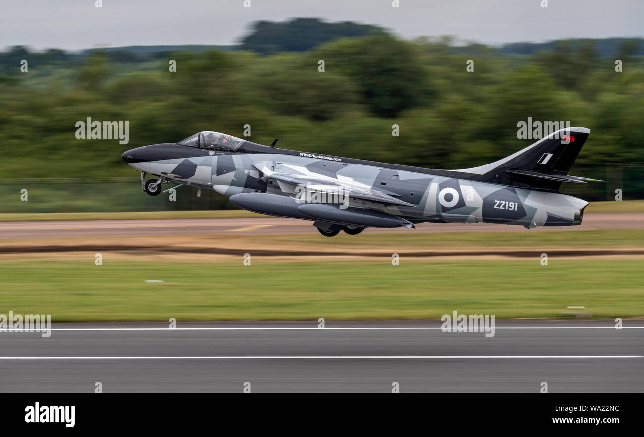 Hawker Hunter presso il Royal International Air Tattoo 2019 Foto Stock