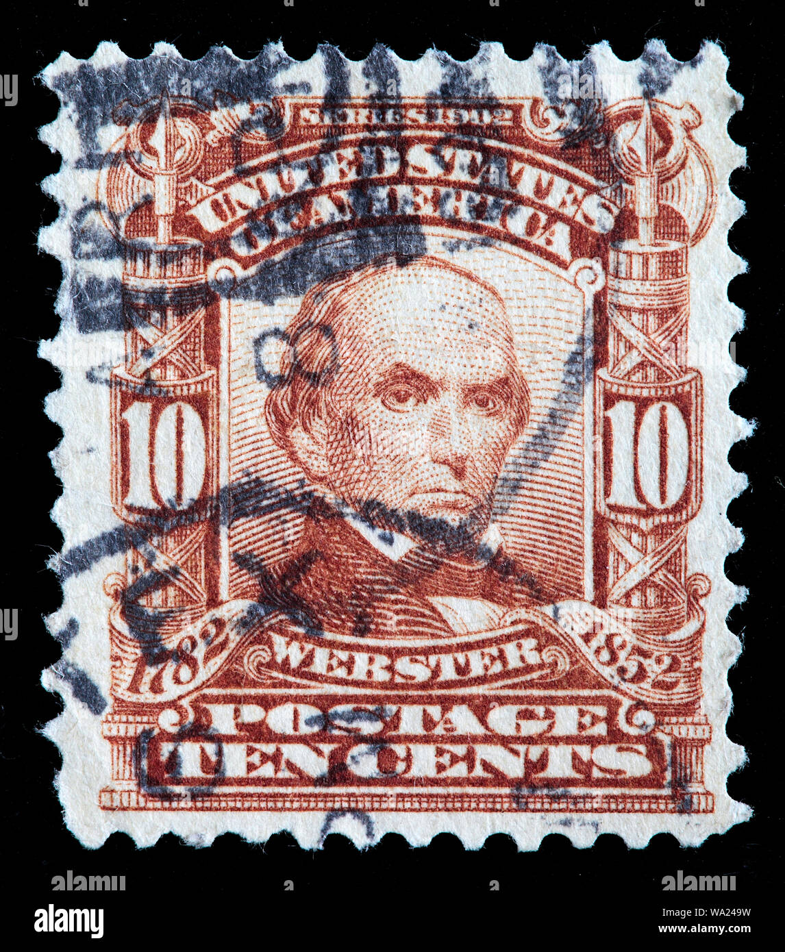 Daniel Webster (1782-1852), negli Stati Uniti il senatore, francobollo, USA, 1903 Foto Stock