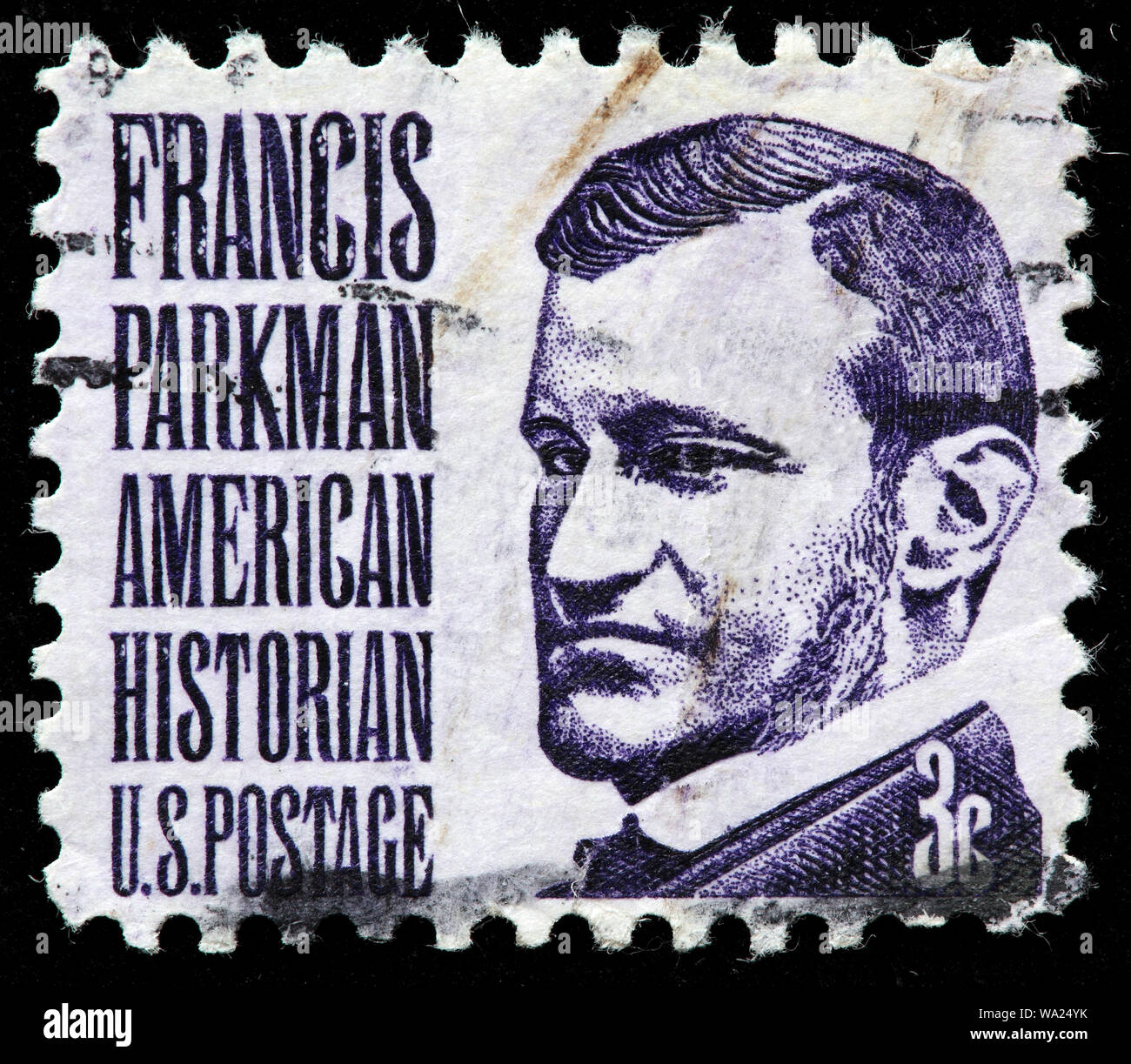 Francis Parkman (1823-1893), storico americano, francobollo, USA, 1967 Foto Stock
