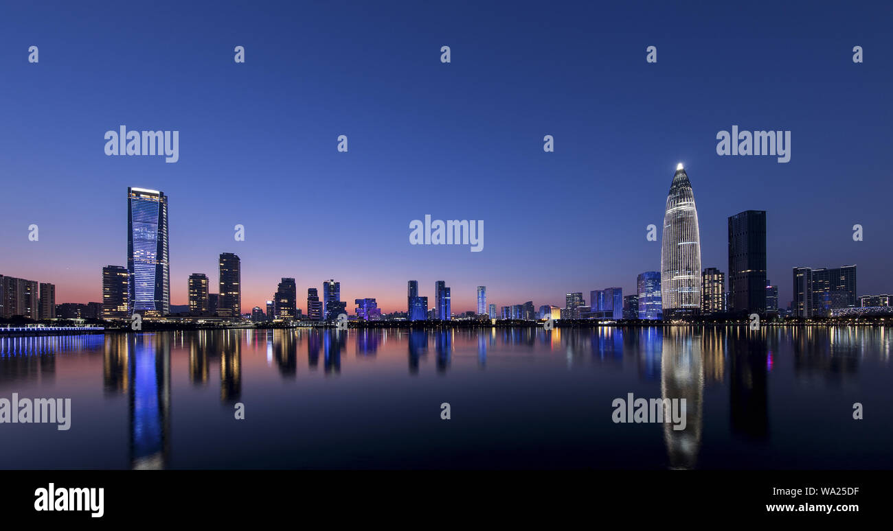 Shenzhen Nanshan District l'Houhai edifici Foto Stock