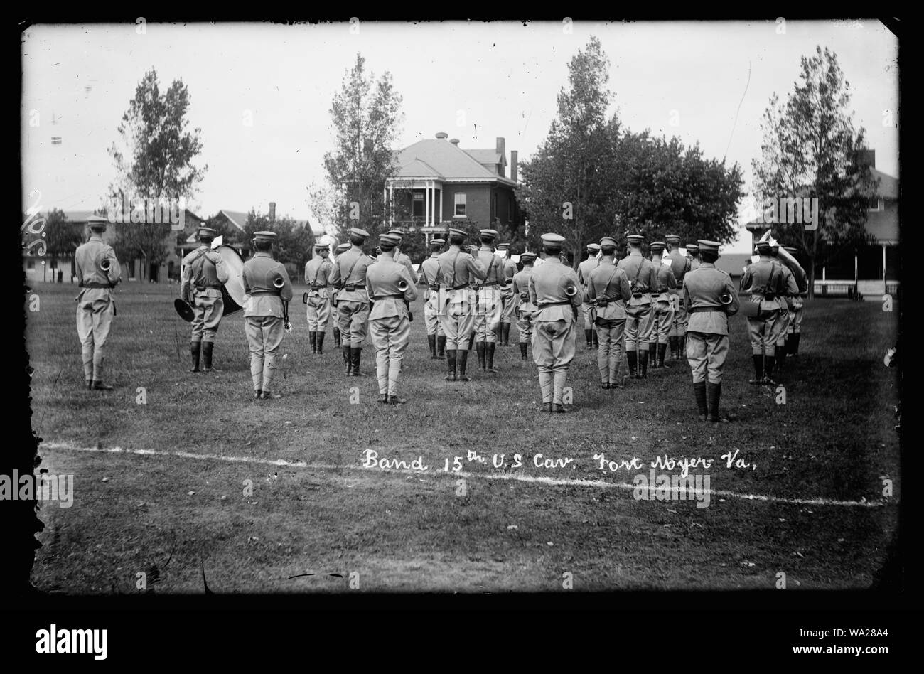Banda del xv cavalleria, U.S. Esercito, Ft. Myer, Va. Foto Stock