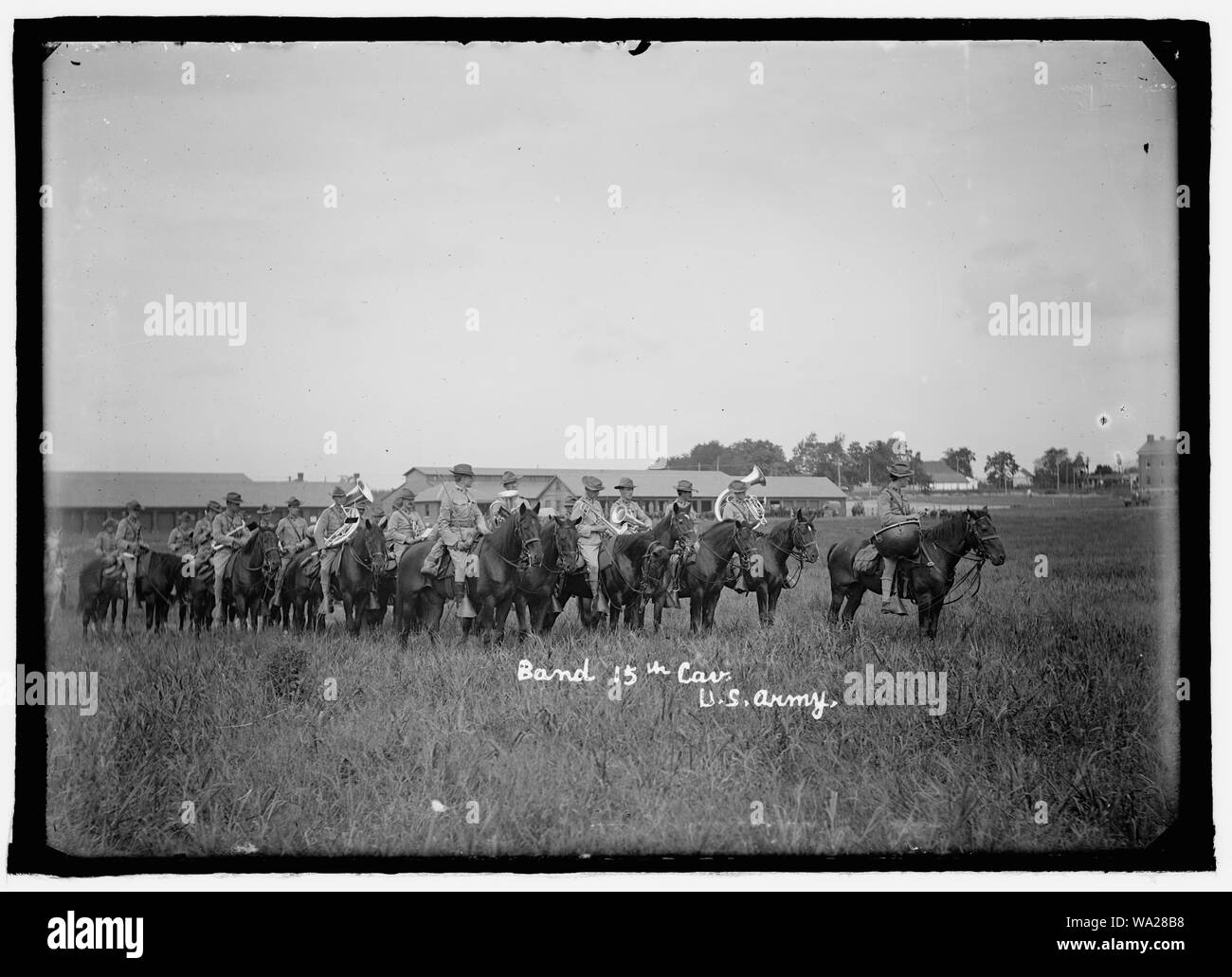 Band, XV U.S. Cavalleria Foto Stock