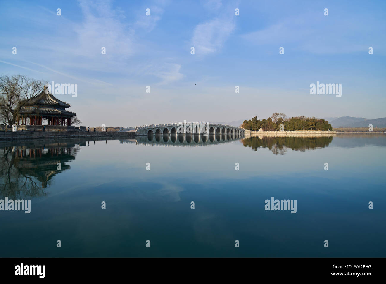Il palazzo estivo in uno scenario di Pechino Foto Stock
