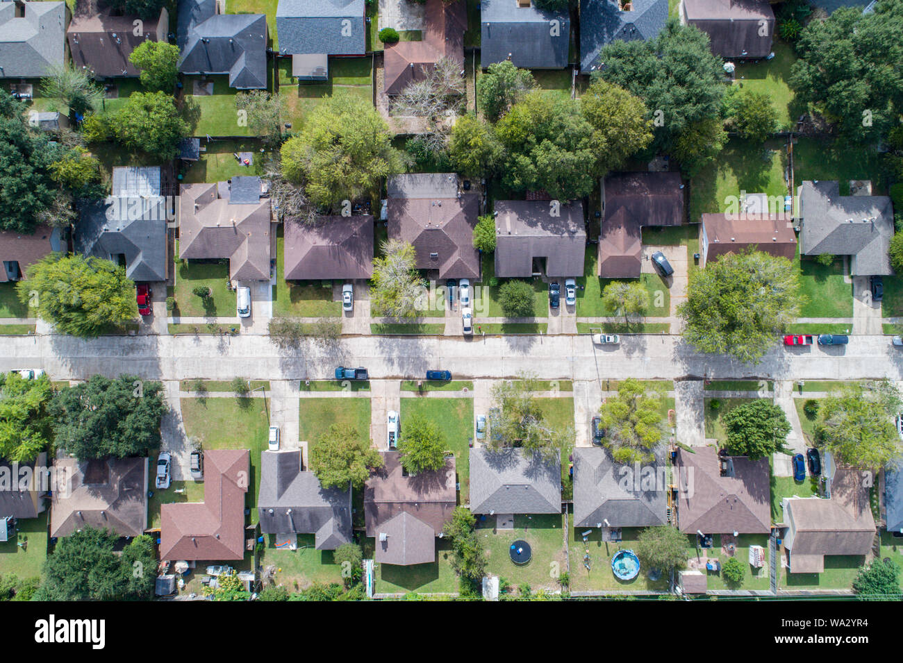 Residente, home nell'area Nord Ovest di Houston, Texas Foto Stock
