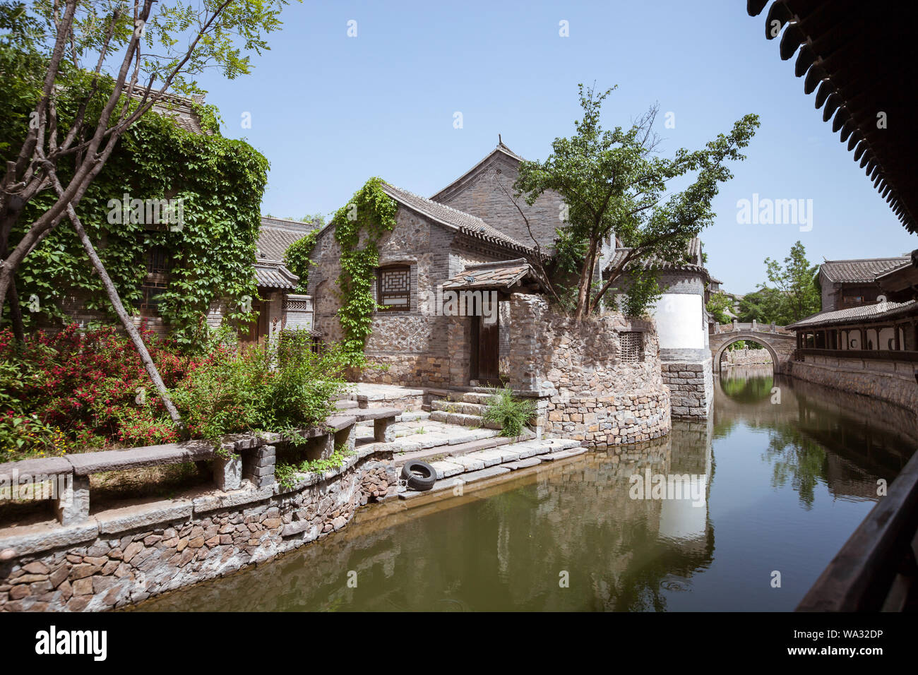 Pechino miyun gubei città d'acqua Foto Stock