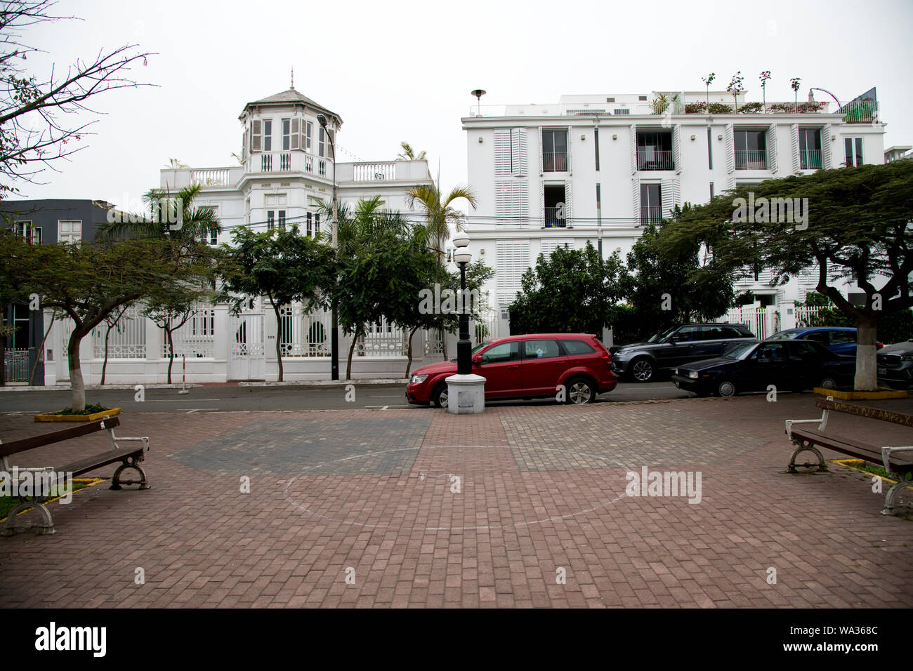 Barranco,ricco quartiere,Ville,mare,Beach,l'estate ville, parchi, ristoranti, Lima, Perù, Sud America Foto Stock