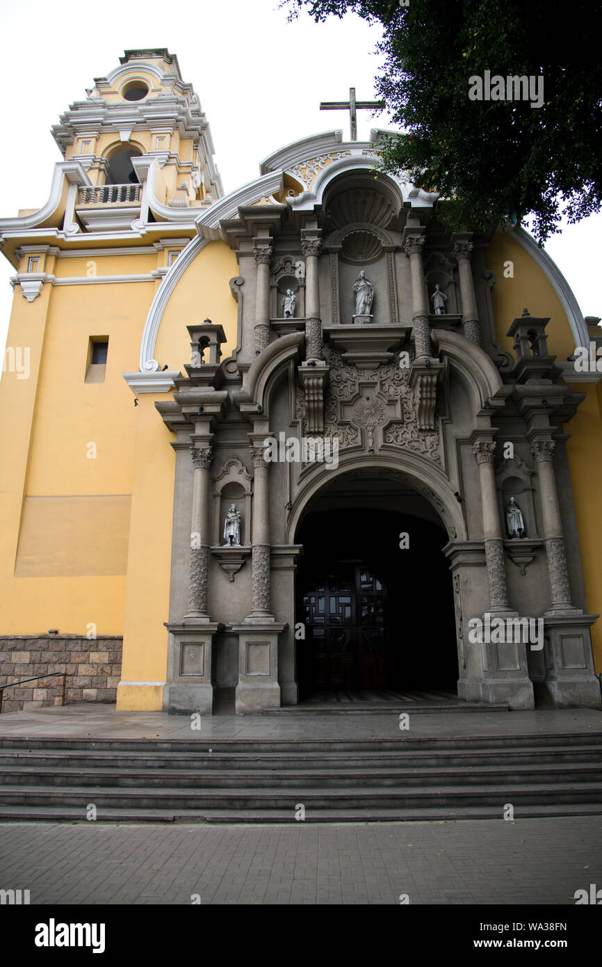 Barranco,ricco quartiere,Ville,mare,Beach,l'estate ville, parchi, ristoranti, Lima, Perù, Sud America Foto Stock