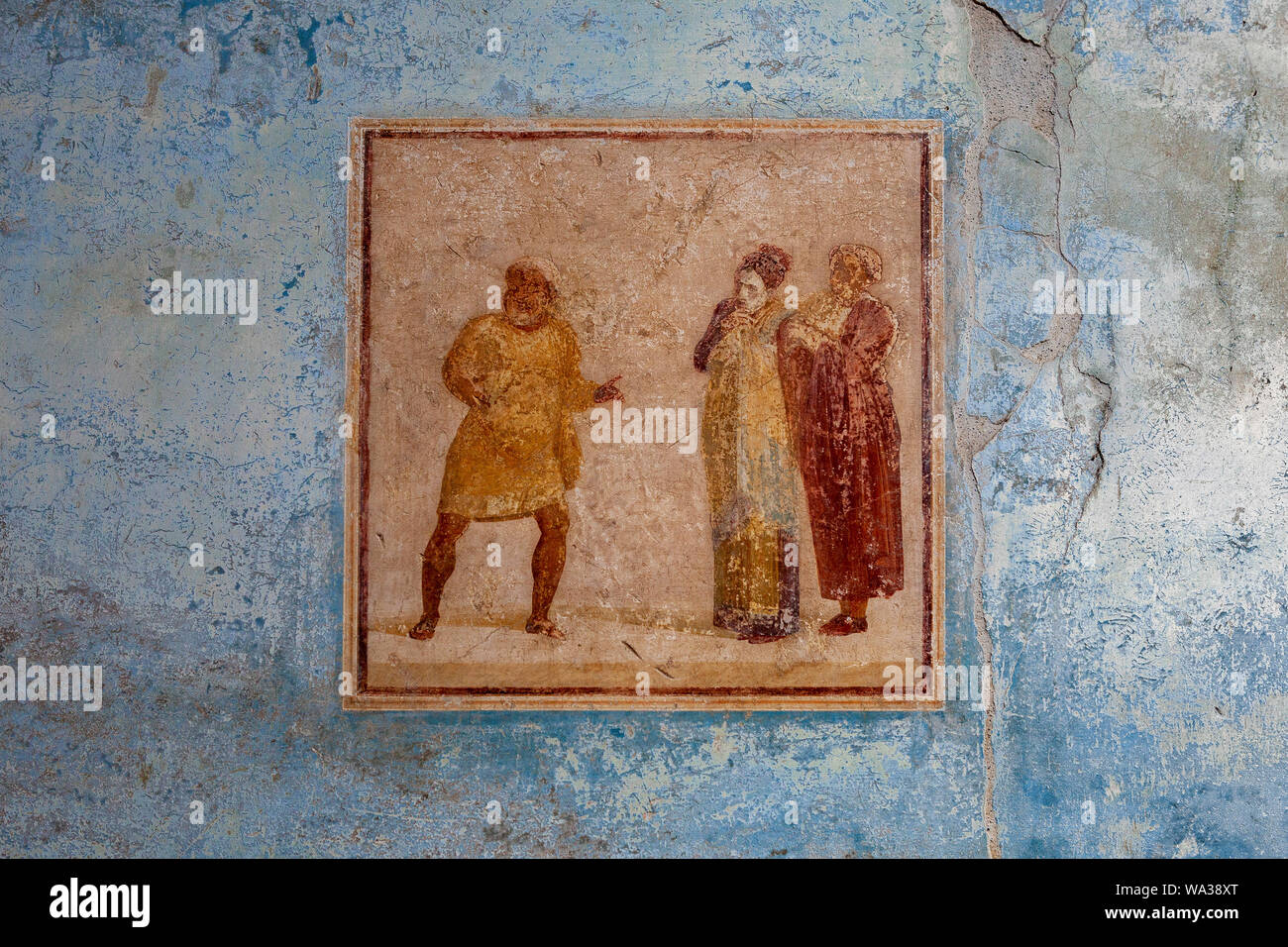 Affresco, Pompei Foto Stock