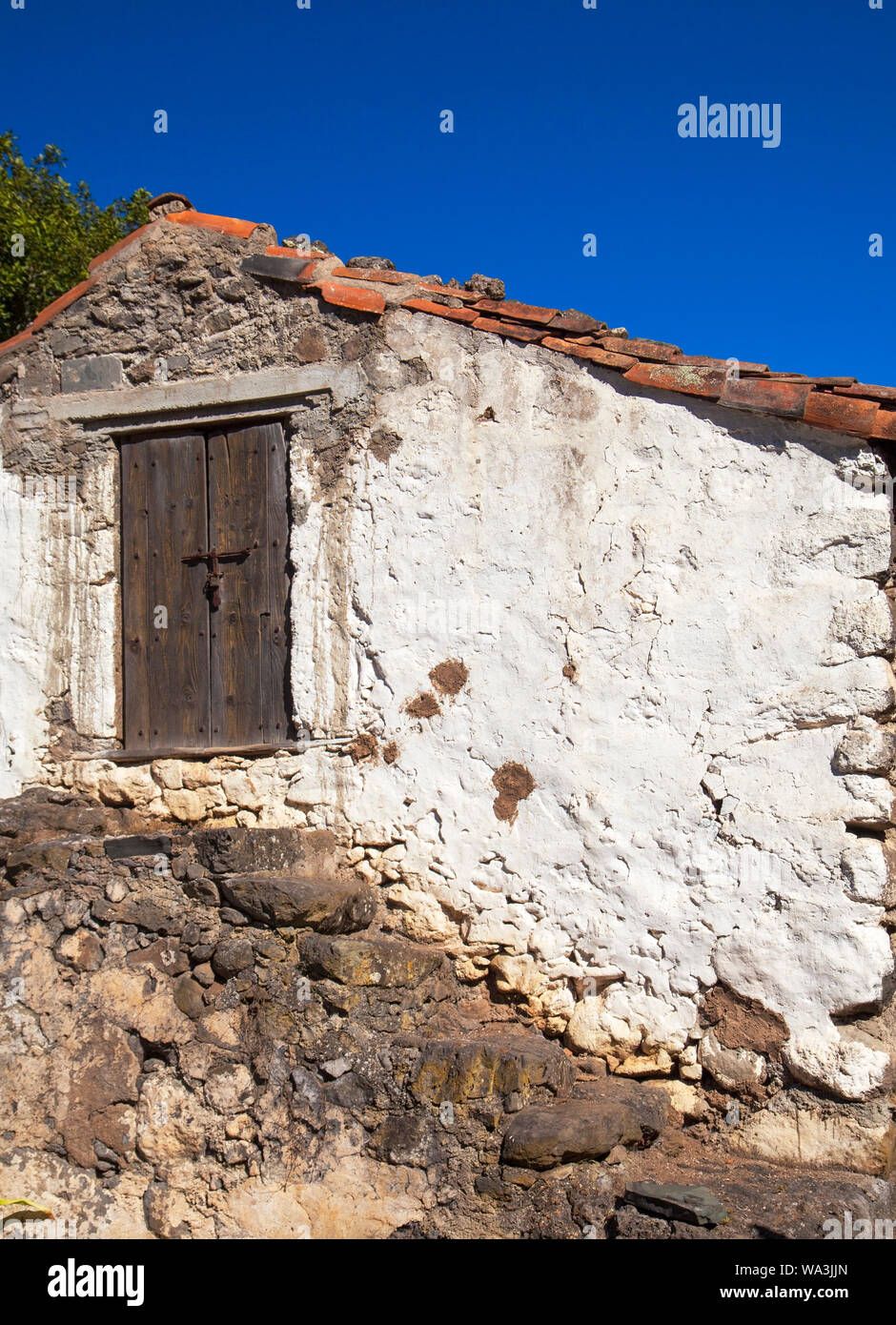 Stile vecchia casa abbandonata nel nord di Gran Canaria Foto Stock