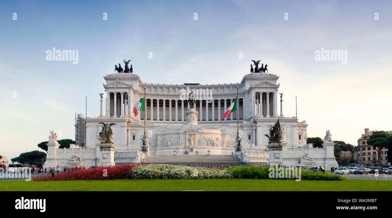 Monumento Nazionale, il Monumento a Vittorio Emanuele II, Roma, lazio, Italy Foto Stock
