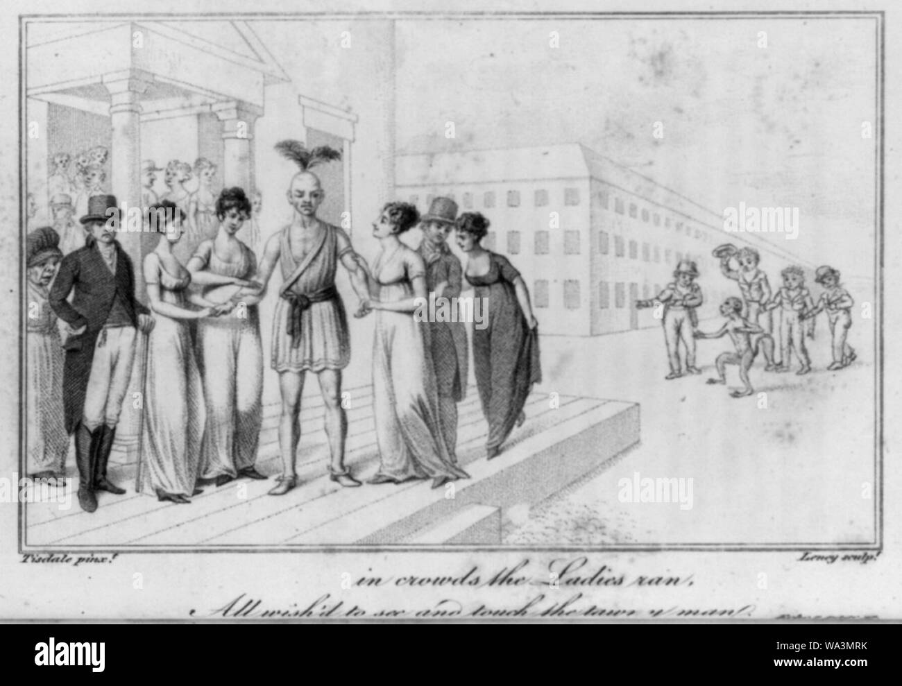 Sam cieco - in folle il signore ran, tutti desiderano'd per vedere e toccare il tawny man Foto Stock