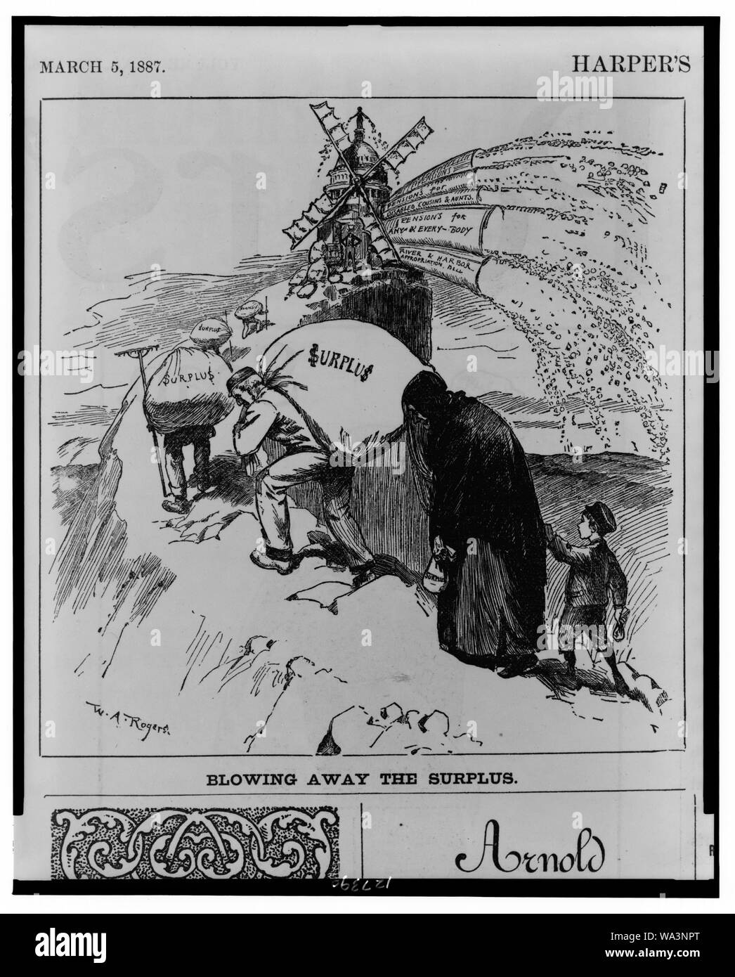Soffiatura per l'eccedenza / W.A. Rogers. Foto Stock
