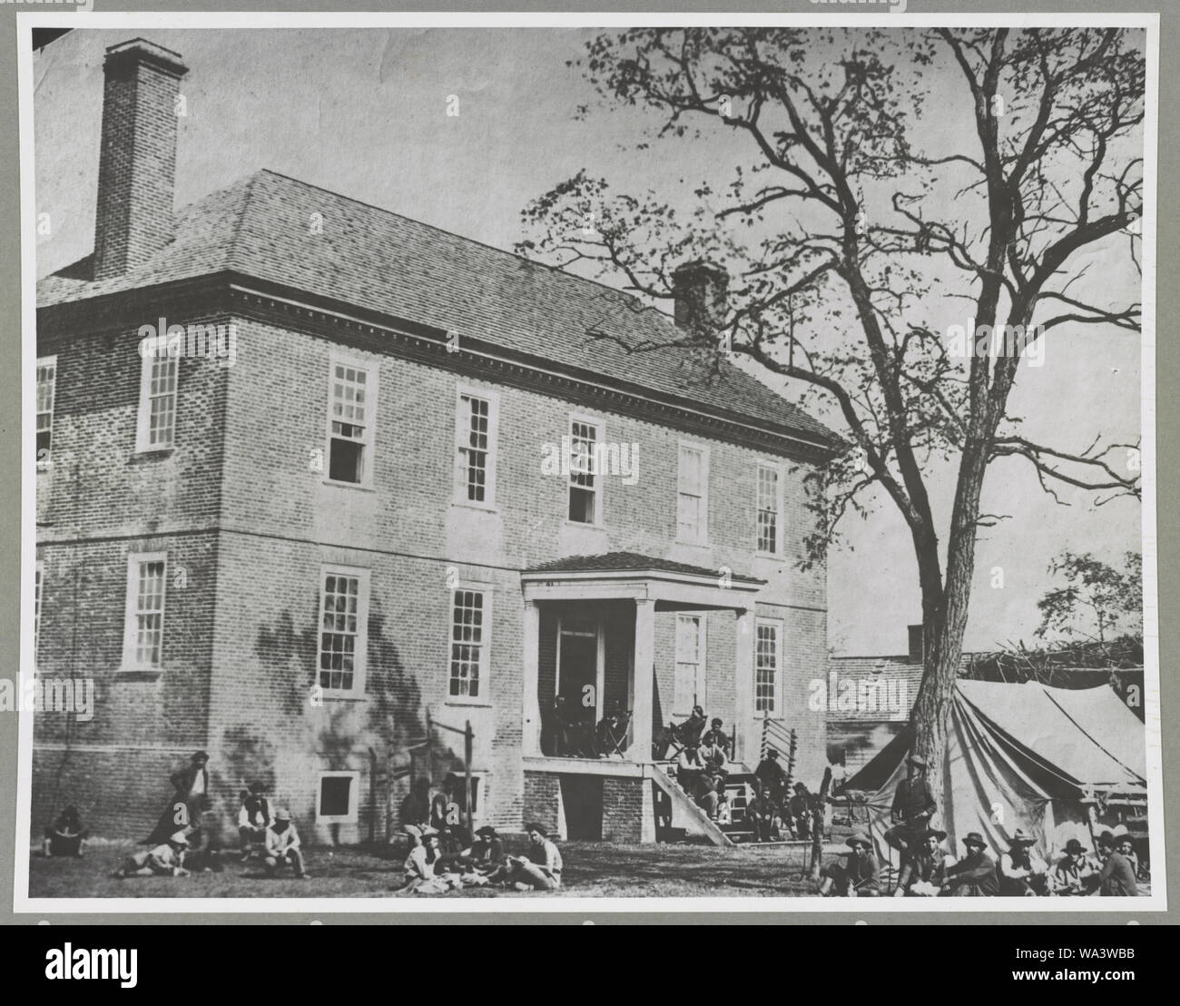 Bolling house originariamente denominato Mitchell (poi Bull Hill), eventualmente situati in Hopewell, Va. Foto Stock