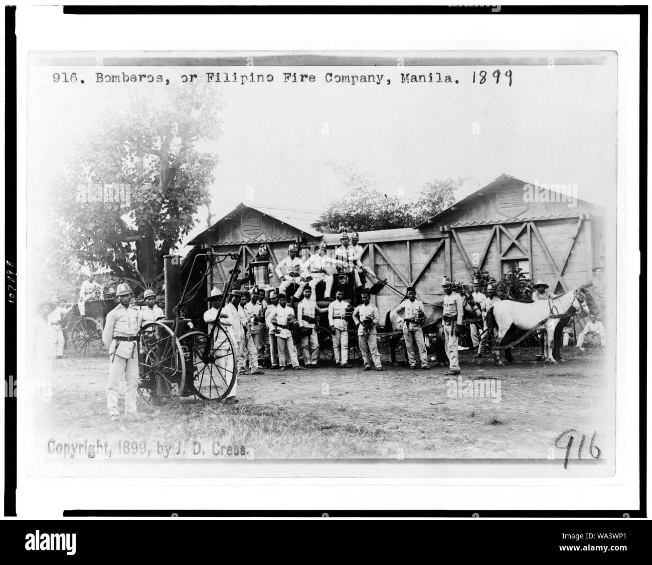 Bomberos, o filippino società antincendio, Manila Foto Stock