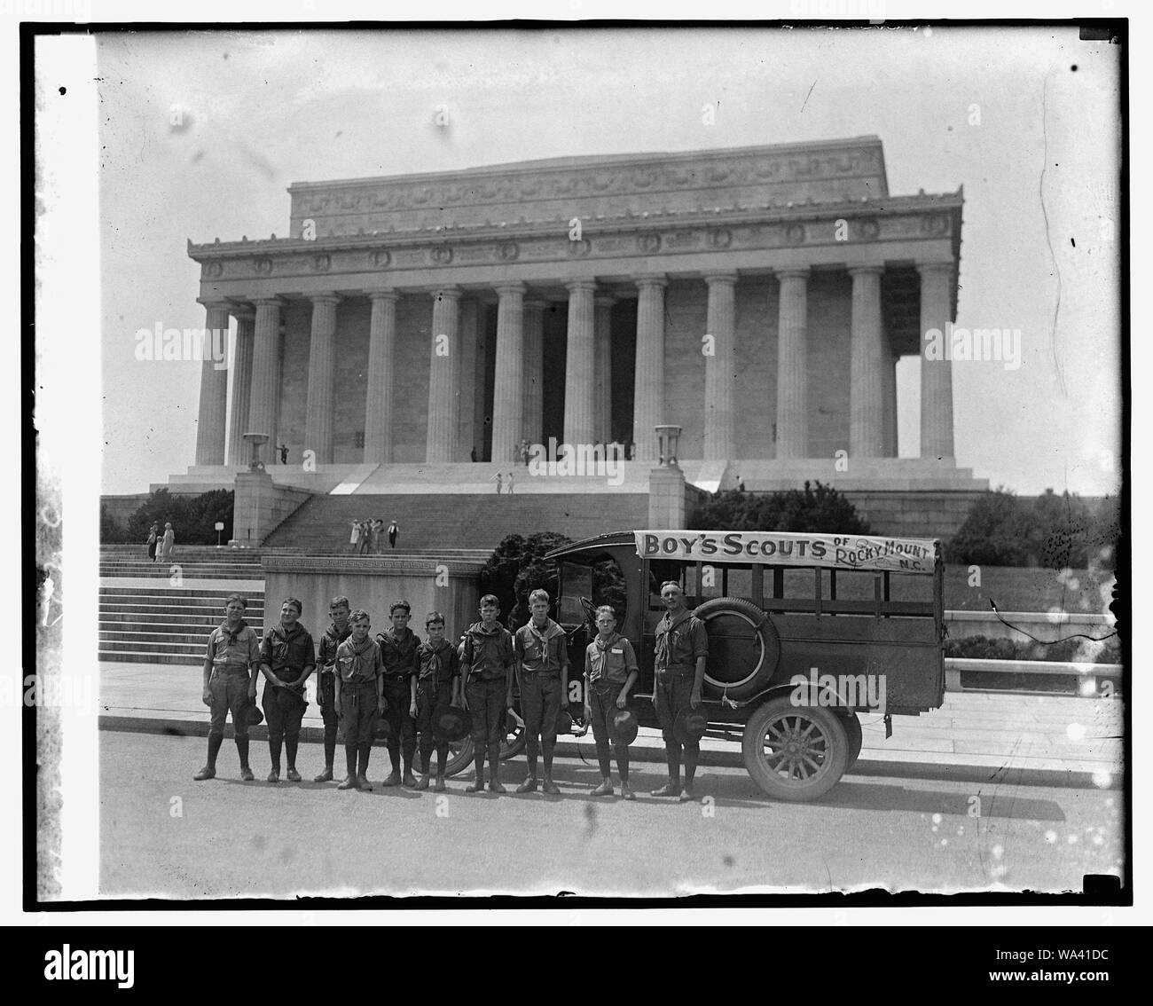 Boy Scout da Raleigh, North Carolina, 8/10/25 Foto Stock