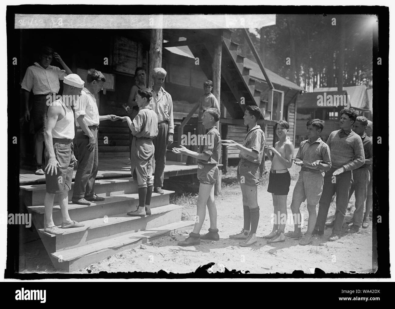 Ragazzi scout, Camp Roosevelt, 7/9/25 Foto Stock