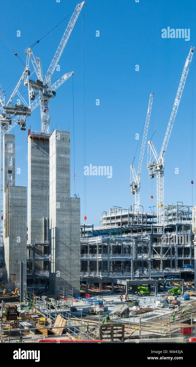 Sito in costruzione per le principali città interna riconvertire un enorme progetto di ricostruzione in St James quarto della capitale scozzese di Edimburgo Foto Stock