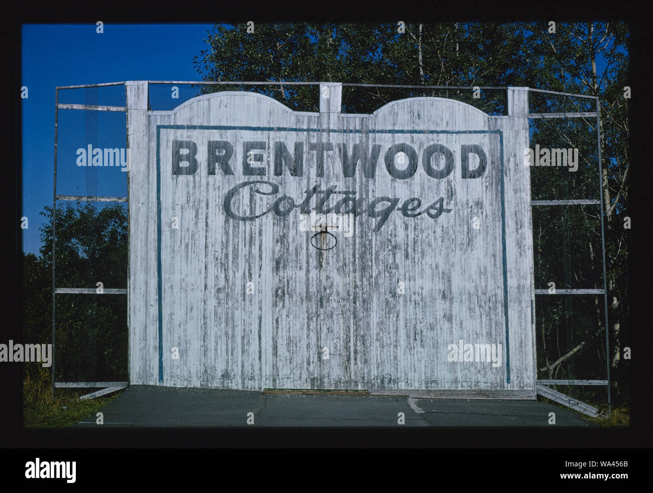 Brentwood Cottages, tavola spinale, Route 52, libertà, New York Foto Stock