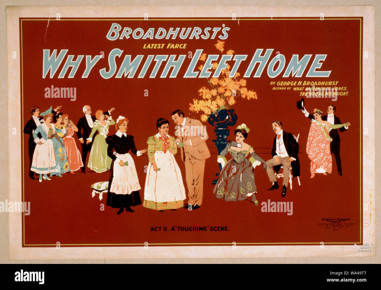 Broadhurst di ultima farsa, perché Smith lasciò la casa di George H. Broadhurst, autore di ciò che è accaduto a Jones, il sbagliato il Sig. Wright. Foto Stock