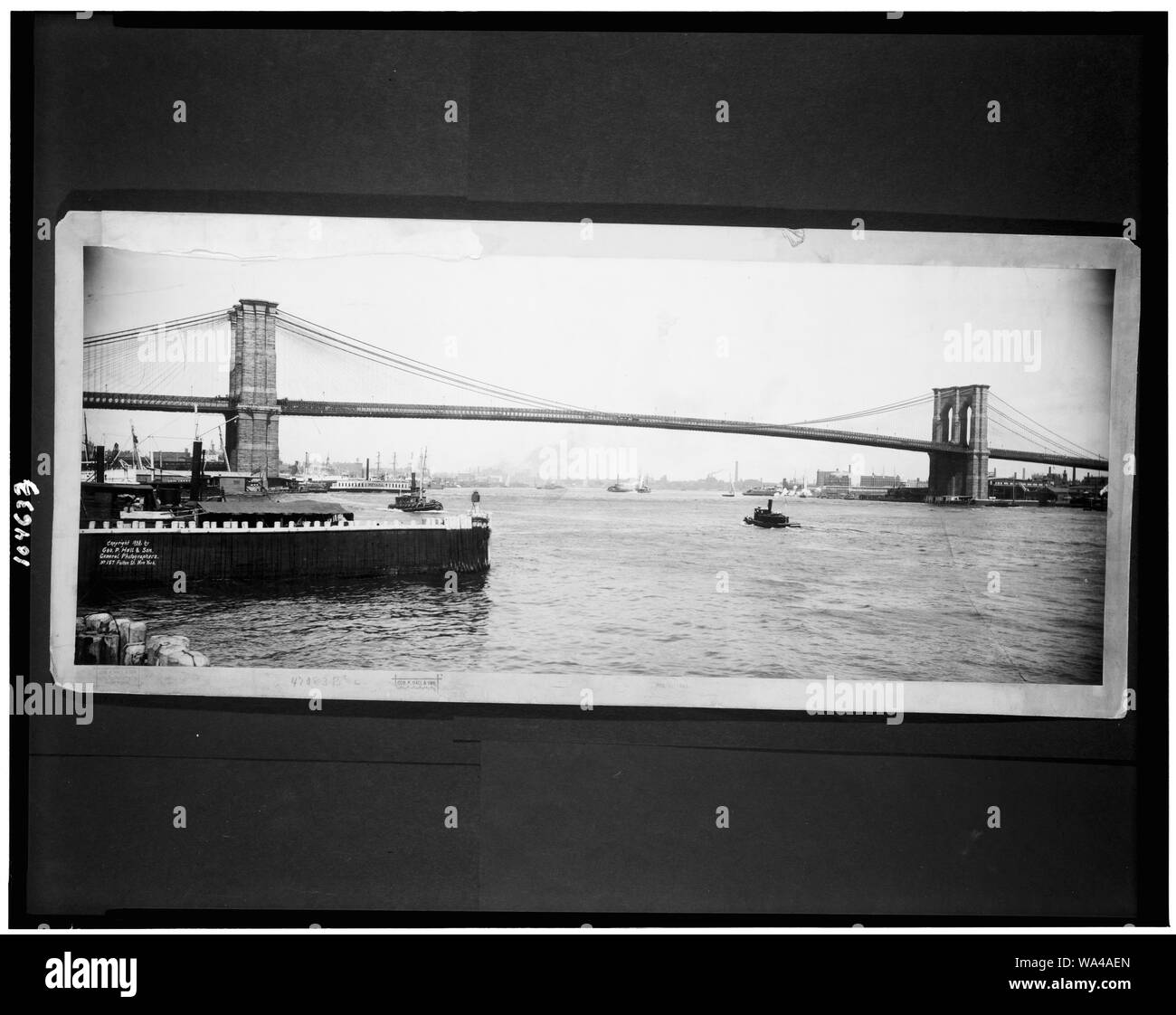 Ponte di Brooklyn Foto Stock