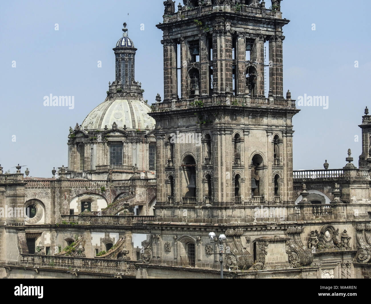 Vista esterna di Città del Messico la cattedrale. Foto Stock