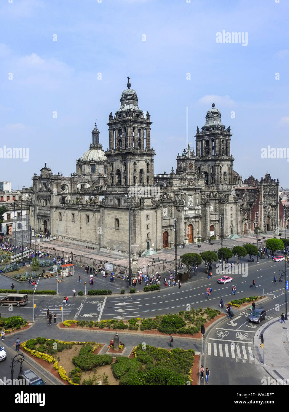 Vista esterna di Città del Messico la cattedrale. Foto Stock