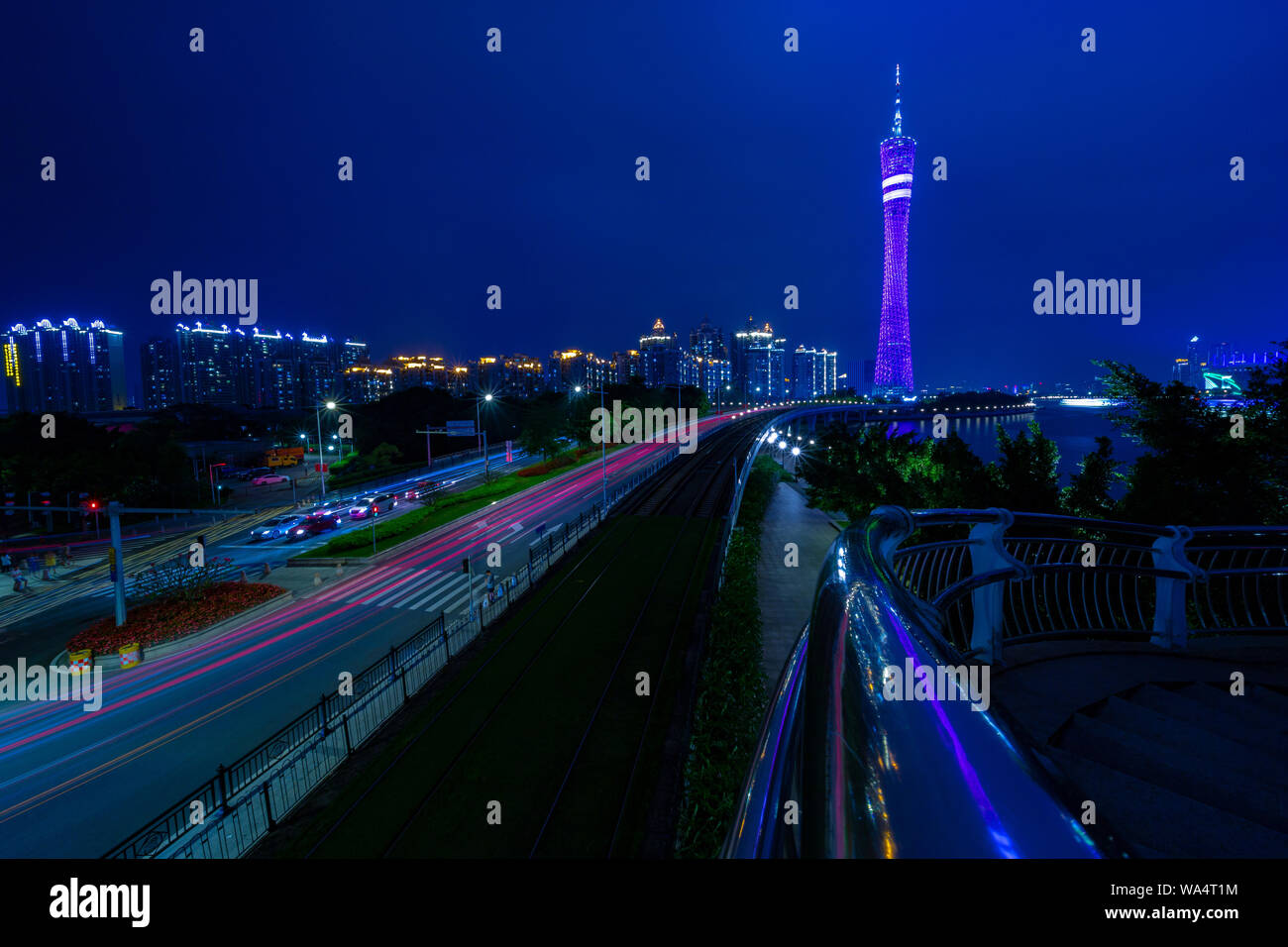 Le luci accese Foto Stock
