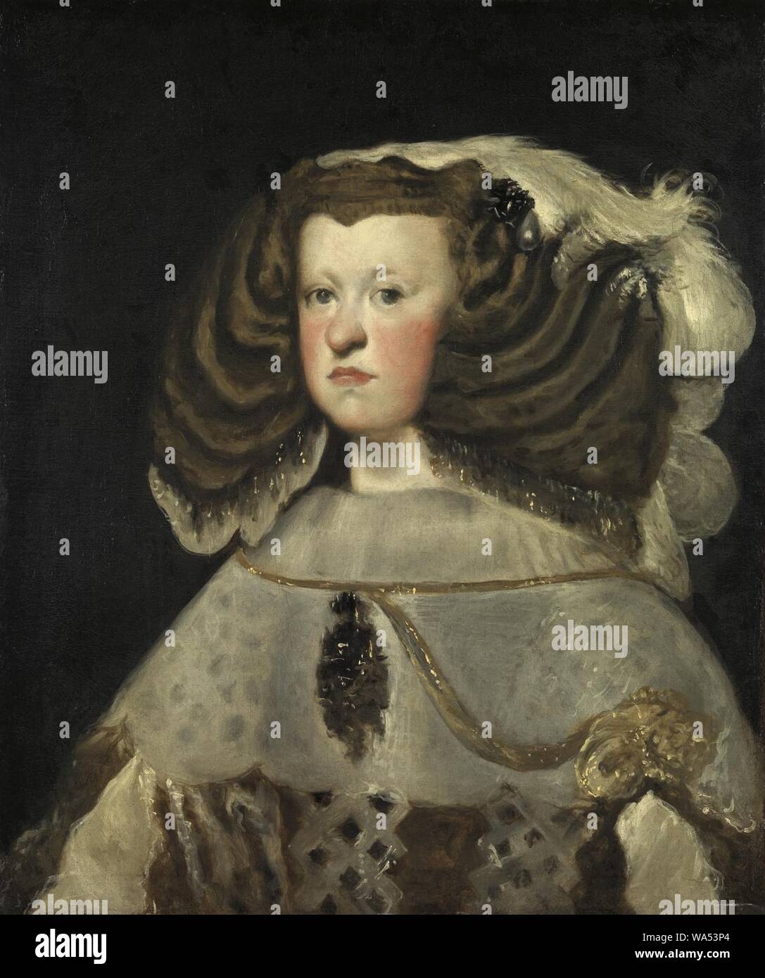 Diego Velázquez - Ritratto di Mariana dell'Austria, della regina di Spagna Foto Stock