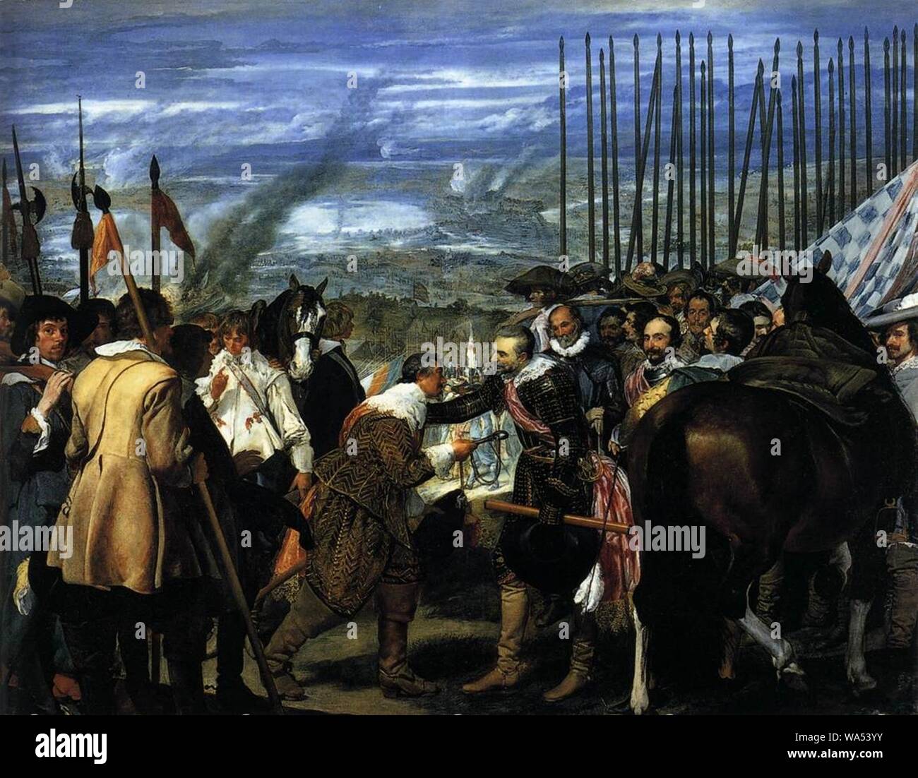 Diego Velázquez - La rinuncia di Breda (Las Lanza) Foto Stock