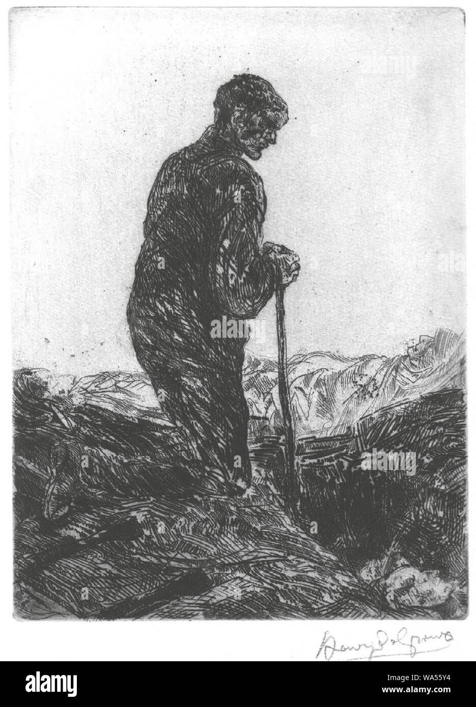 Dies irae da Henry de Groux. Foto Stock