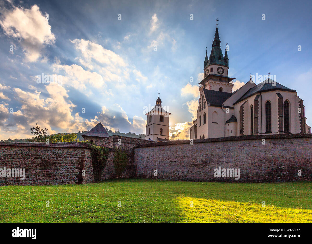 Medievale Chiesa slovacca Foto Stock