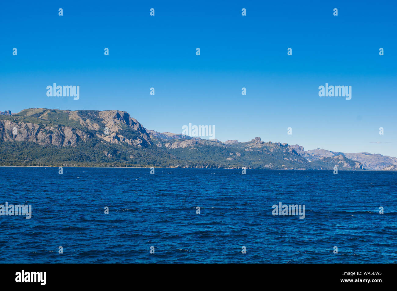 Lago Traful situato in Patagonia, luogo incantato, Argentina Foto Stock